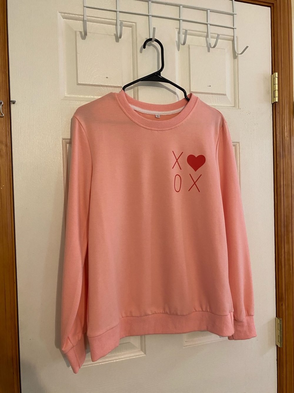 Women's Pink Heart 'XOX' Crewneck Sweatshirt